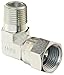 Eaton Aeroquip 2250-6-8S 90 Degree Male Pipe to JIC Swivel, JIC 37 Degree & NPT End Types, Carbon Steel, 1/2 JIC(f) x 3/8 NPT(m) End Size, 1/2