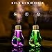 Number-one Cool Mist Ultrasonic Humidifier, Bulb Micro Landscape Design 400ml Personal Air Humidifier Ultra Quiet Air Diffuser with 7-Color Changing Night Light for Office Home Bedroom Living Room