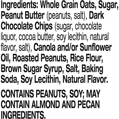 NATURE VALLEY CRUNCHY GRANOLA BARS, PEANUT BUTTER DARK CHOCOLATE, 12 BARS, 8.94 OZ