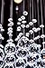 Saint Mossi K9 Crystal Rain Drop Chandelier Modern & Contemporary Ceiling Pendant Light H22 X W16 X L16 Room,Bedroom,Living Room