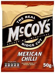 McCoys Mexican Chilli Crisps 30 x 47.5 gram Bags (Bulk Buy)