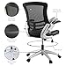 Modway Attainment Mesh Back and Vinyl Seat Modern Office Chair in Black