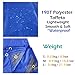 TRIWONDER Hammock Rain Fly Waterproof Tarp Camping Tent Footprint Ground Cloth Backpacking Tarp Camp Shelter Sunshade Mat for Outdoor Hiking Beach Picnic (Dark Blue, M+Accessories)