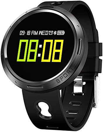 Fitness Tracker, Honggu Smart Watch with Heart Rate Monitor Blood Pressure Bracelet, IP67 Waterproof Bluetooth 4.0 Activity Tracker Pedometer Wristband for Android and IOS (Black)