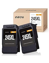 INKNI - Cartuchos de tinta remanufacturados de repuesto para Canon 245XL 246XL para Pixma MX492 MX490 MG2420 MG2520 MG2522 MG2920 MG2922 MG3022 MG3029 iP2820 TR4520 TS3122 TS3120 TS202 (2 unidades), color negro