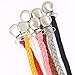 JieyueJewelry Leather Baby Pacifier Clips, Pack of 4, Handmade Suede Braided Leash Pacifier Teething Toy Holders for Boys and Girls, 10 inch (Black/Brown/Gray/White)