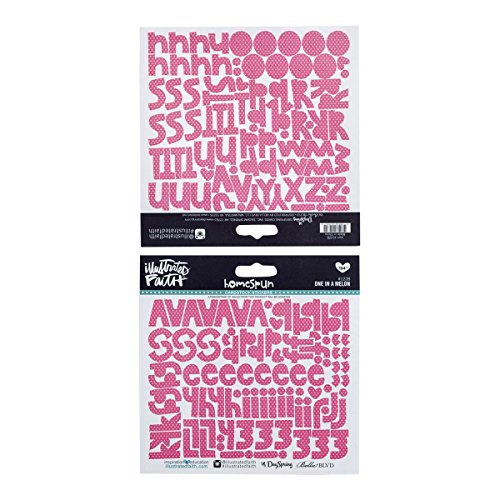 Illustrated Faith - Alphabet Stickers - Pink One In a Melon