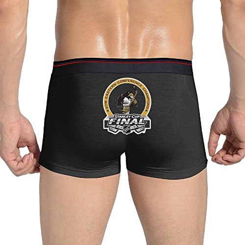 Men's Champions Pittsburgh Hockey 2016Stretchable Underwear Boxer Brief Black
