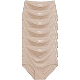 Womens Underwear Seamless High Waisted Briefs Silky Stretch No Show Breathable Full Coverage Ladies Panties 6 Pack
