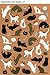 Cute Cat Bookmark Index Designed Stickers 12 Pieces X 8 Sheets, Set