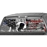 POW MIA FLAG Rear Window Graphic Decal Tint Sticker Truck suv ute millitary glasscape