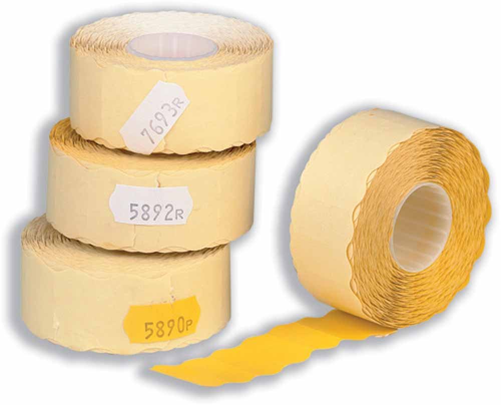 Avery Labels for Labelling Gun 1-Line Removable Yellow 12x26mm 1500 per Roll Ref YR1226 [Pack of 10]