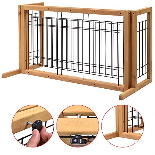 Pet Gate Playpen Adjustable Indoor Solid Wood Construction Pet Fence
Free Standing Log Color Pet Gate Playpen Adjustable Indoor Solid Wood Construction Pet Fence
Free Standing Log Color