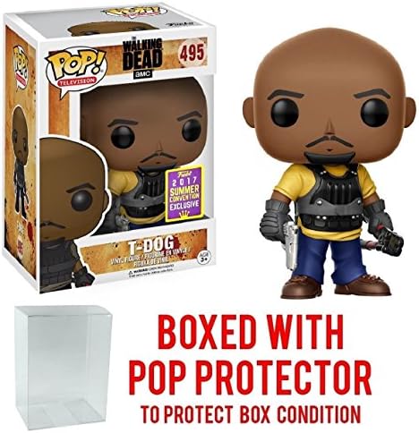 Funko POP! SDCC 2017 Summer Convention Exclusives The Walking Dead AMC T-Dog Vinyl Figure + Pop Protector