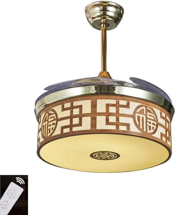 Deckenventilatoren mit Beleuchtung Licht 108 cm Retro Unsichtbar Abs
