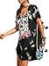 ZG&DD NEW LADIES ACID WASH RAW POWER PRINTED TOP LACE UP CHOKER NECK T-SHIRT DRESS WOMEN DRESS 04 X-Large