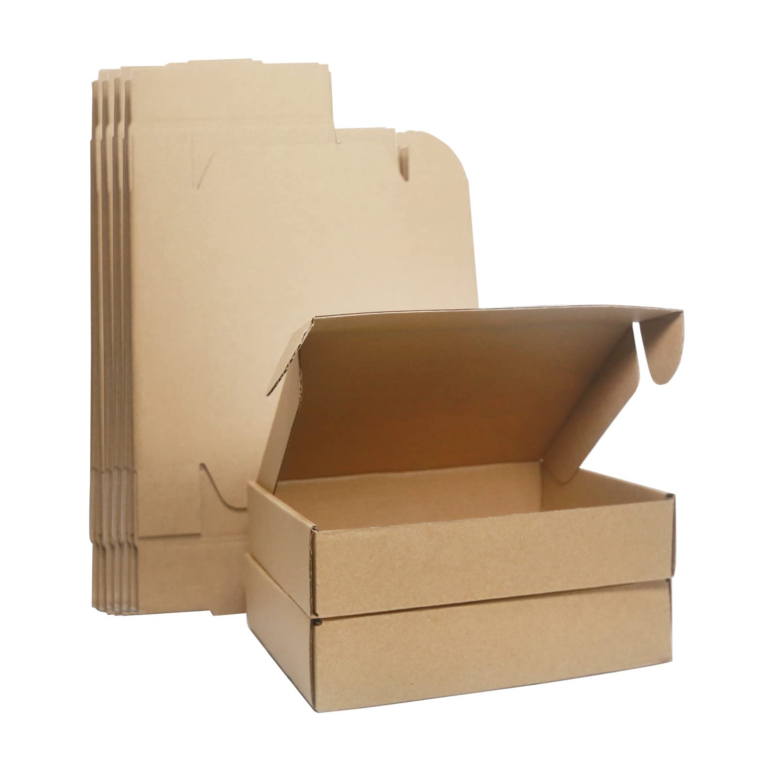 Corrugated Cardboard Shipping Boxes, 200×145×45mm Royal Mail Small Parcel PiP Postal Boxes, Brown Mailing Boxes for Business, Posting, Storing or Gift (25 Pieces)