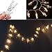 MHtech 30 LED Photo Clips String Lights, 10 Ft LED Clips Lights Warm White Battery Powered Fairy Lights LED for Hanging Photos Pictures Cards Artwork and Memos (10ft Warm White)