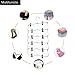 6 Tier Foldable Multi-skirt Hanger,Stainless Steel Pants Hangers Closet Organizer Space Saving Clothes Rack (2pack)
