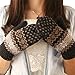 DZT1968® Knit Wool Women Girl Snowflake Winter Keep Warm Mittens Gloves (Black)