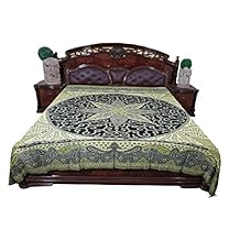 Indian Blanket Throw Pashmina Bedspread Indian Bedding King Size Bedcover