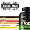 Optimum Nutrition Serious Mass Protein Powder High Calorie Mass Gainer with Vitamins, Creatine Monohydrate and Glutamine…