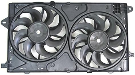 Dual Radiator and Condenser Fan Assembly - Pacific Best Inc. Compatible/Replacement for GM3115208 07-09 Chevrolet Malibu 3.5L, 08-10 Malibu 3.6L, 07-07 Malibu Maxx 3.5L