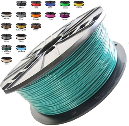 Melca 1.75 3D Printer Filament PLA 1kg +/- 0.03mm, Green (#008F39)