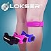 LOKSER Patella Knee Strap for Knee Pain Relief by Best Brace Support Band for Jumpers Knee, Running, Osgood Schlatter, Tendonitis, Basketball, Squats | Adjustable for Women and Men (1 Pack, Pink)