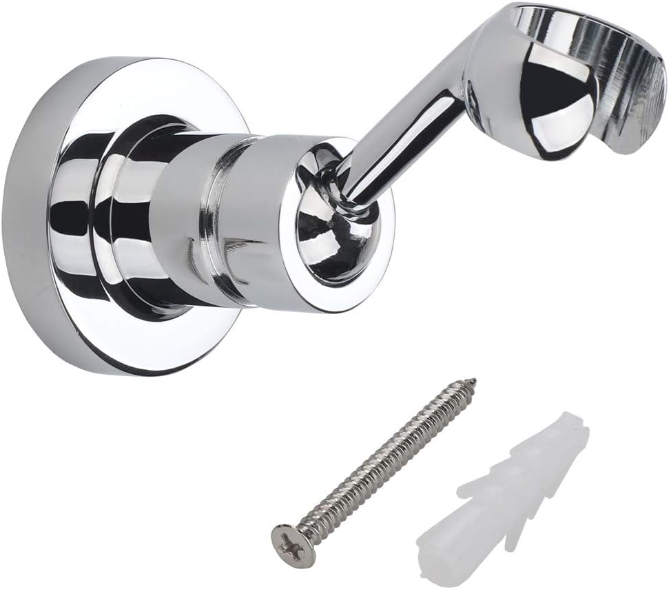 HIMREYLD Shower Head Holder, Shower Holder Bracket Copper Wall Mount for Handheld Showerhead and Standard Shower Hose