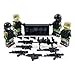 Army Light Tactical Tank with Soldiers and Guns - Military Building Block Toy