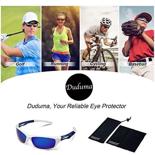 image for Duduma Polarized Sports Sunglasses Sports Wrap for Running Cycling Fis