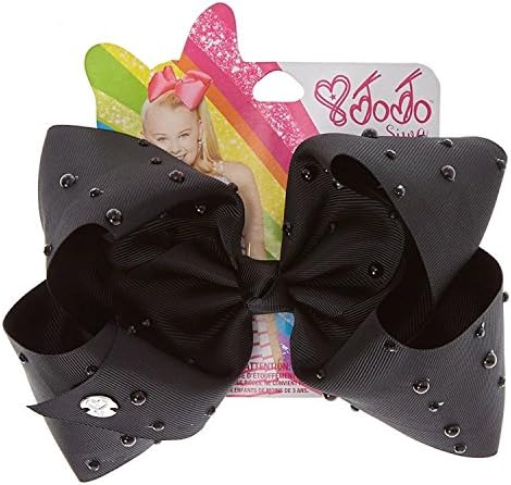 Claire's Girl's JoJo Siwa Large Black Pearl Style Signature Hair Bow
