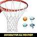 ProSlam Premium Quality Professional Heavy Duty Basketball Net Replacement - All Weather Anti Whip,Fits Standard Indoor or Outdoor 12 Loops Rims12 Loops