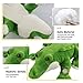 BSTAOFY 18'' LED Crocodile Stuffed Animal Light Up Plush Toy Realistic Jumbo Alligator Glow Soft Gift for Kids on Birthday Holiday
