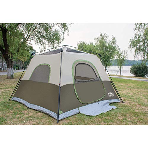 Timber Ridge Camping Tent 6 Person Instant Tent 10x10 Feet Portable
