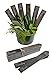 Slate Garden Plant Markers. Set of 8 Etched Garden Labels for The Vegetable or Herb Garden. Made in The USA of Reclaimed New England Roofing Slate. (Herbs)