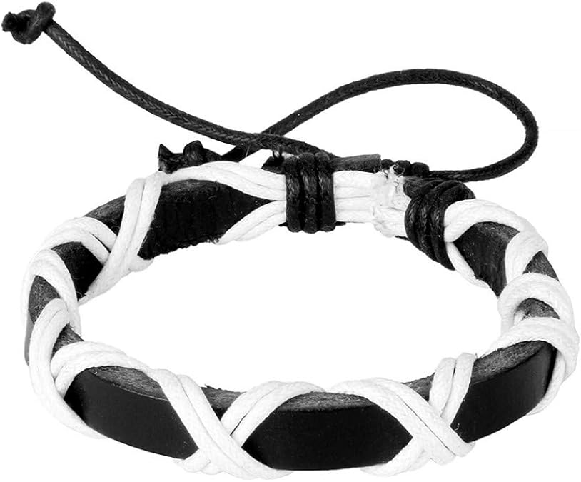 xinMarJ Personality wild handmade color hand rope leather Milan line