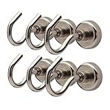 [BONUS 6 PACK] Maskeny XL Super Strong Magnetic Hooks for Storage and Organization Each Heavy Duty Hook Holds 40 lbs of Home Kitchen Accessories, Sports & Outdoors Equipment and Gardening Tools