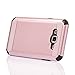Samsung Galaxy J5 J500 2015 Case - Hybrid Hard Shockproof Case Heavy Duty Protective Brushed Phone Armor Protector Cover - Rose Gold