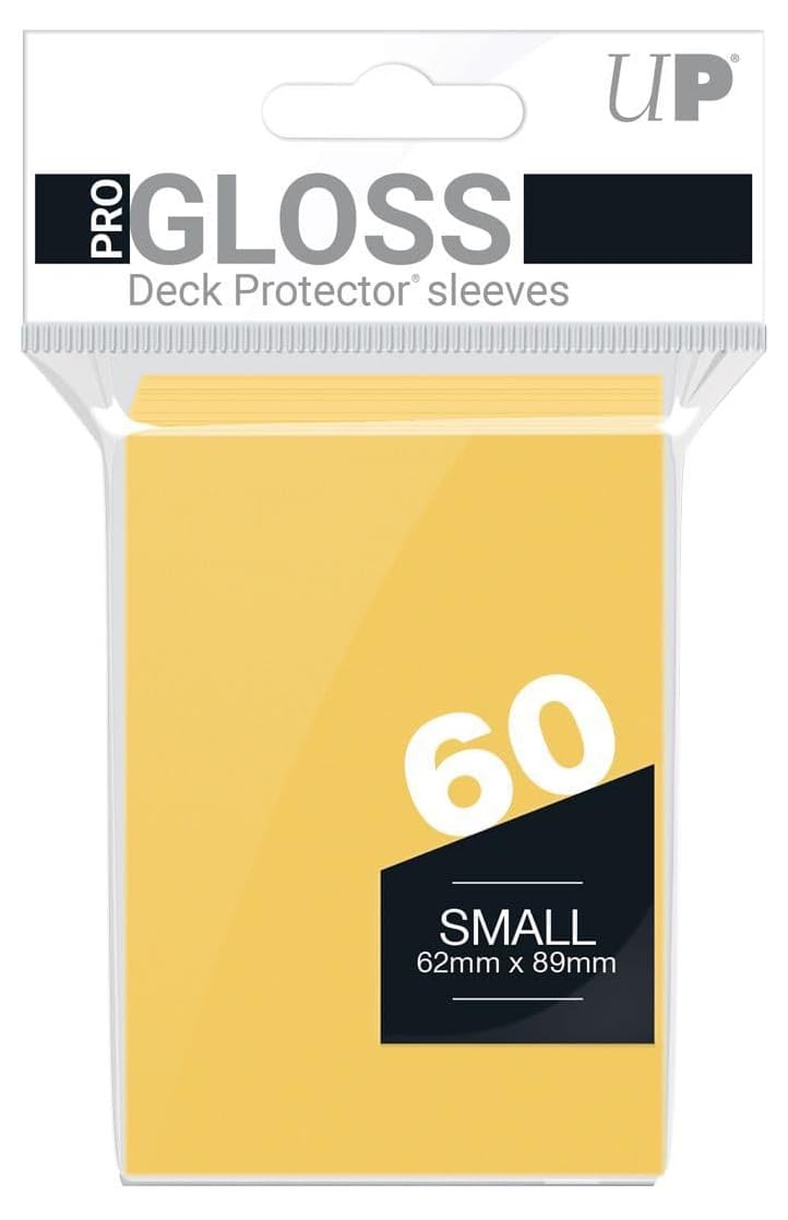 Ultra Pro SLEEVES 60 d10 Card Game (Small, Yellow)