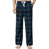 U2SKIIN Mens Fleece Pajama Pants, Warm Plaid Lounge Pj Bottoms for Men with Pockets Soft