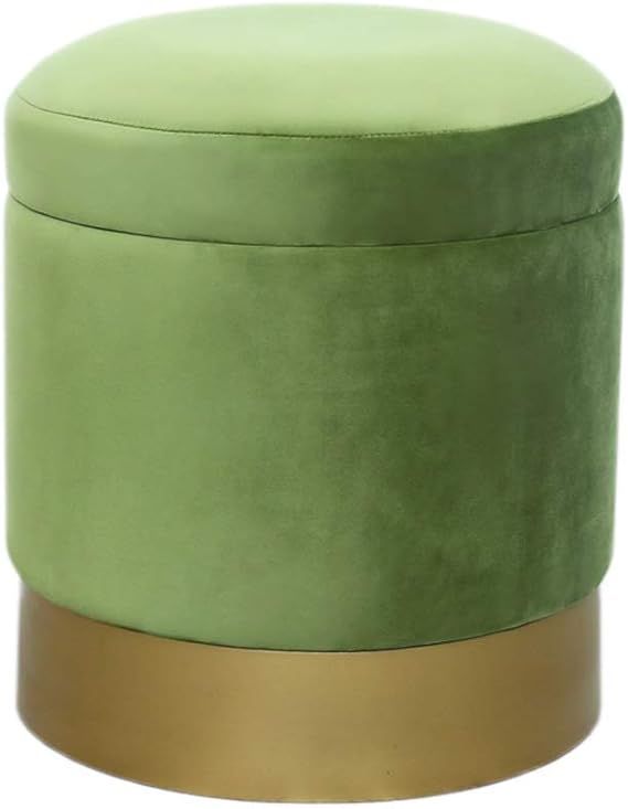 QQXX Green Toy Box Dressing StoolOttomanFootrest
