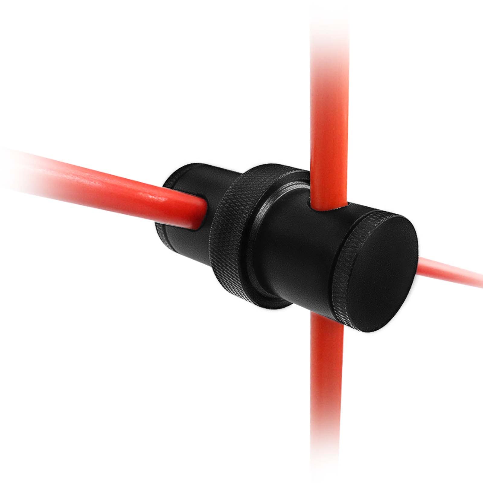 FINGER TEN Golf Alignment Stick Connector for Golf Swing Trainer Alignment Golf Swing Training Aid Indoor Outdoor, Alignment Sticks Not Included (Black)