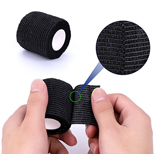 Self-Adhesive Cohesive Wrap Bandage Flexible Stretch Tape Athletic Strong Elastic First Aid Tape for Wrist, Ankle Sprains, Swelling 12 Packs, 2Inch X 5Yards