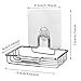 OBEST Stainless Steel Soap Holder with Waterproof Reusable Adhesive Wall Mounted for Shower Kitchen Bath, Holds Strongly