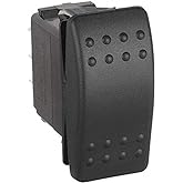 Carling Technologies VLD2S00B-AZC00-000 Switch, Rocker, V SERIES, NON-Lighted, DPDT, (ON)-OFF-(ON)