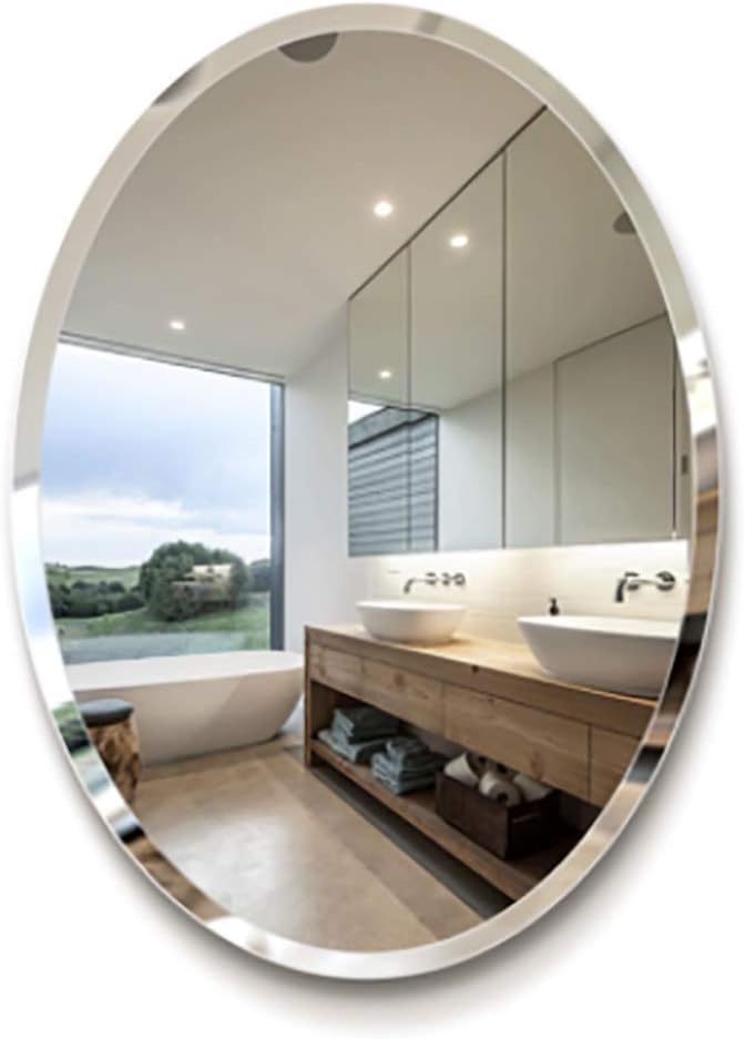 Wand-Kosmetikspiegel Ovaler Badezimmer-Wandspiegel Kosmetik
