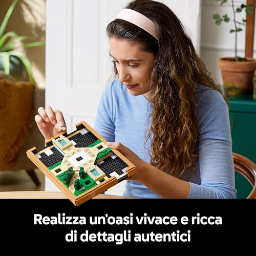 Icons Il Giardino della Fontana, Kit Fai da Te in Miniatura per Adulti con Pergole, Cipressi, Viti e Fiori, Idea Regalo Creativa di Compleanno o per Inaugurazione di Casa per Donna o Uomo 10359