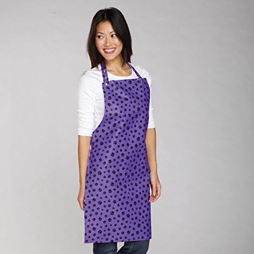 Waterproof Grooming Aprons Durable Stain Resistant and Lightweight PVC NWT !!(Purple Pawprint)